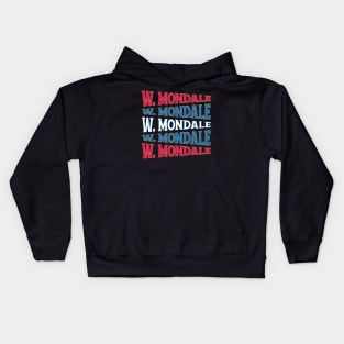 NATIONAL TEXT ART WALTER MONDALE Kids Hoodie